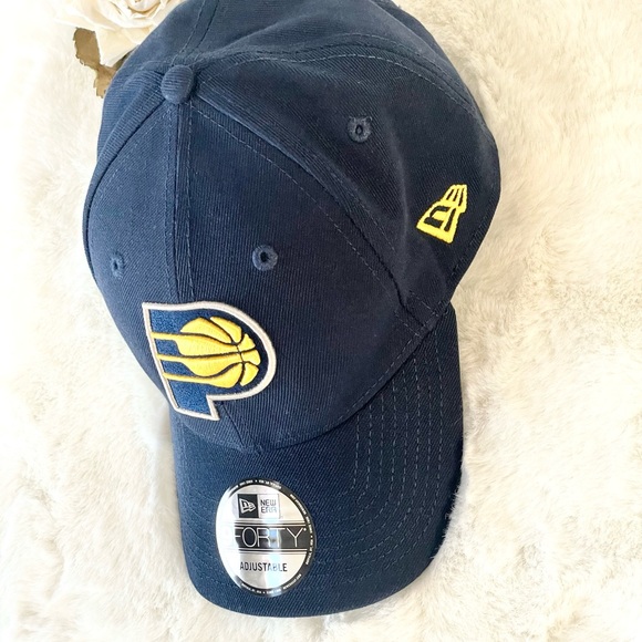 New with tag INDIANAPOLIS PACERS HAT Official NBA GEAR Navy with Gold Adjustable - Picture 3 of 6